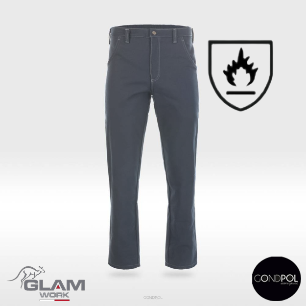 Ubranie ochronne trudnopalne szare (bluza spodnie ogrodniczki lub pasek)produkt Gondpol