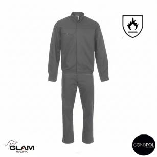 Ubranie ochronne trudnopalne szare (bluza spodnie ogrodniczki lub pasek)produkt Gondpol