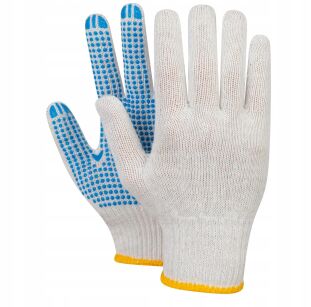 Rękawice do pracy dziane nakrapiane