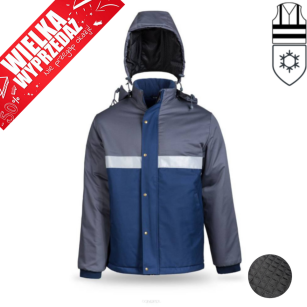 Kurtka ochronna ocieplana odblaskowa NORMAL(popiel-granat)produkt Gondpol