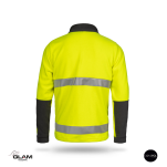 Bluza polarowa ochronna trudnopalna antystatyczna odblask żółta-produkt Gondpol - 2