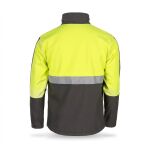 Kurtka SOFTSHELL odblask DUOżłóto popiel - 2
